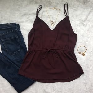 Babaton Cinch-Waist blouse from Aritzia